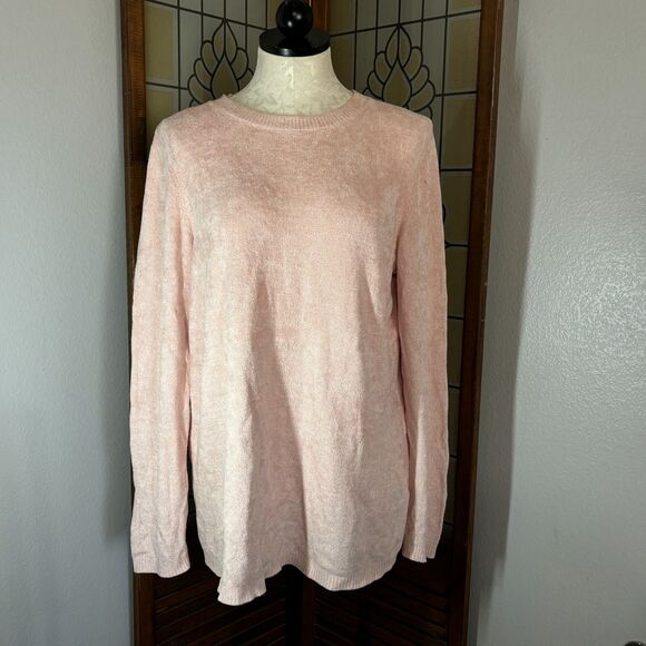 J. Jill Blush Pink Viscose Soft Comfy Sweater Size L - Picture 1 of 10